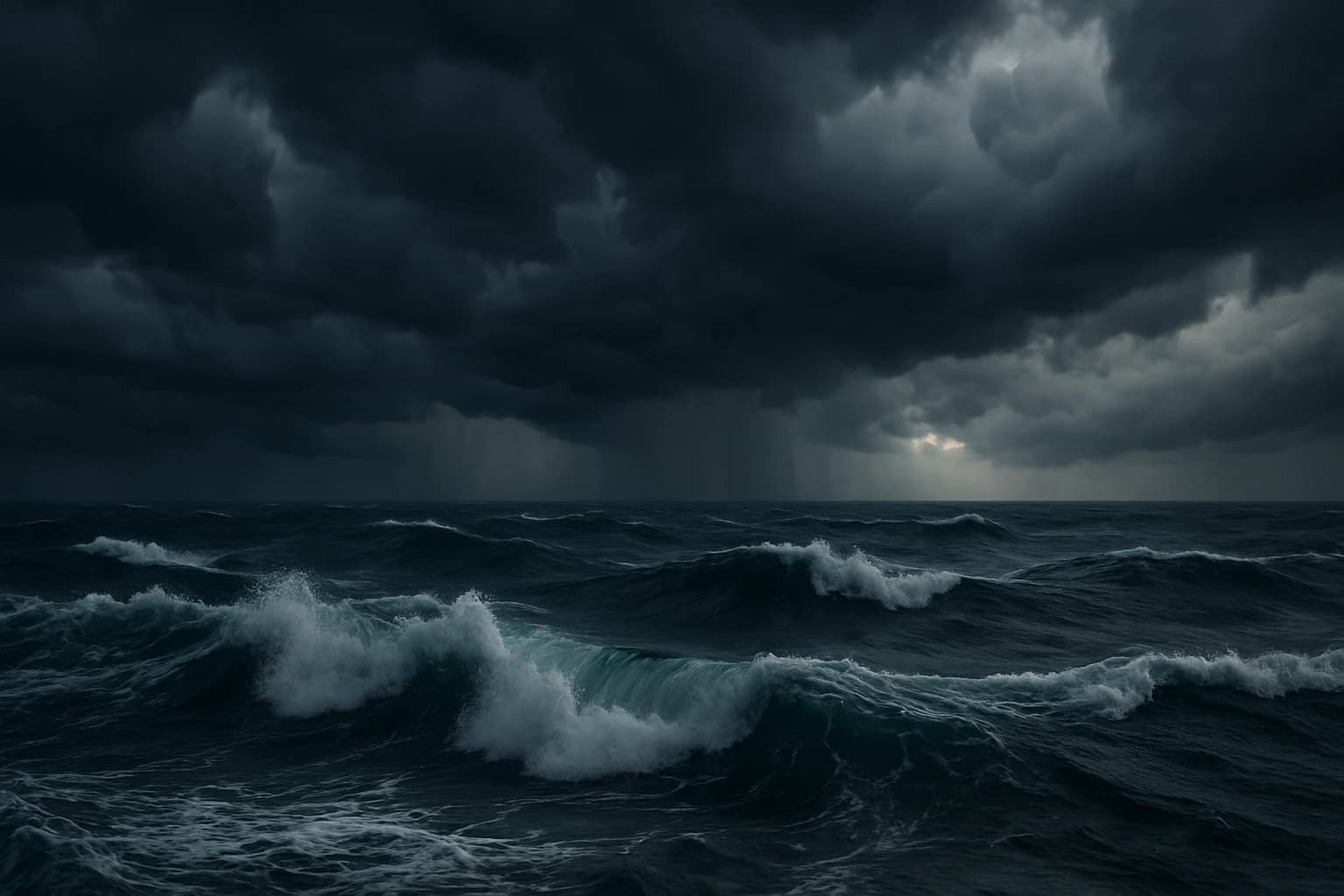 Stormy ocean background